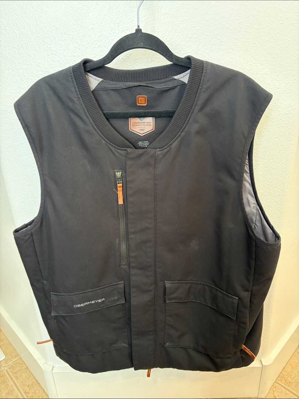 Obermeyer Men's Black Workwear Insulated Vest